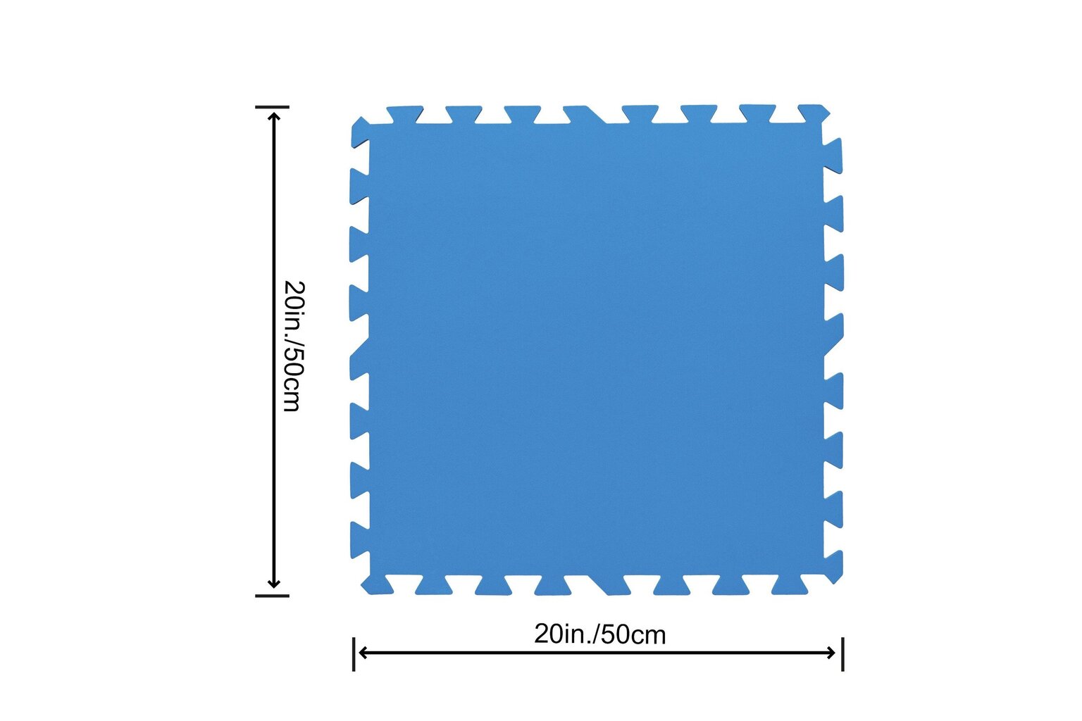 Segmentinis kilimėlis lauko baseinams Bestway Flowclear 50x50 cm, 9 vnt. kaina ir informacija | Baseinų priedai | pigu.lt