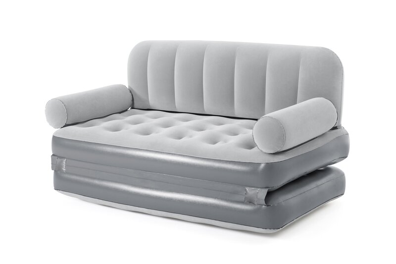 Pripučiama sofa-lova Bestway 3-in-1, 188x152x64cm, pilka kaina | pigu.lt