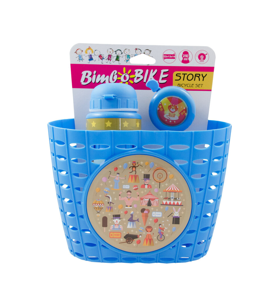 Dviračio krepšys Bimbo Bike Story, mėlynas kaina ir informacija | Krepšiai, telefonų laikikliai | pigu.lt