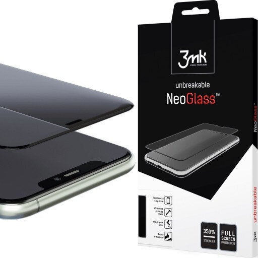 LCD apsauginis stikliukas 3MK Neo Glass Apple iPhone XR/11 juodas цена и информация | Apsauginės plėvelės telefonams | pigu.lt