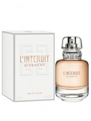 Tualetinis vanduo Givenchy L'Interdit EDT moterims 80 ml kaina ir informacija | Givenchy Kvepalai, kosmetika | pigu.lt