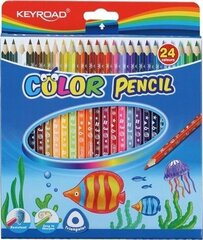 Цветные карандаши Keyroad 24 цвета цена и информация | Принадлежности для рисования, лепки | pigu.lt
