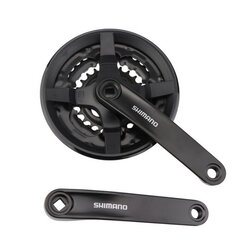 Shimano Tourney FC TY301 6/7/8s 48/38/28T 170mm Black цена и информация | Другие запчасти для велосипеда | pigu.lt