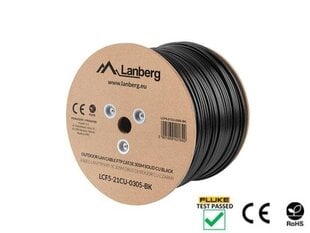Lanberg LCF5-21CU-0305-BK kaina ir informacija | Kabeliai ir laidai | pigu.lt