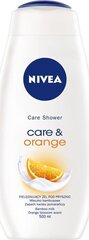 Dušo želė Nivea Care & Orange, 500ml kaina ir informacija | Dušo želė, aliejai | pigu.lt