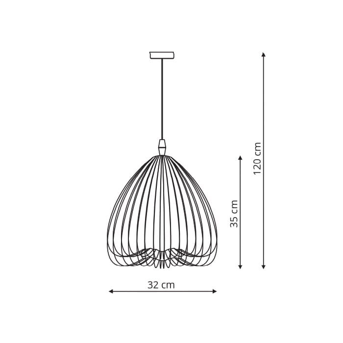 Light Prestige pakabinamas šviestuvas Frusta Big Black цена и информация | Pakabinami šviestuvai | pigu.lt