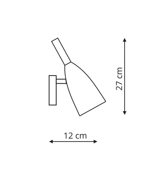 Light Prestige sieninis šviestuvas Solin Grey kaina ir informacija | Sieniniai šviestuvai | pigu.lt