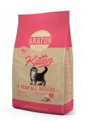 Araton Araton Kitten сухой корм для всех пород котят до 1 года, 1,5 кг цена и информация | Сухой корм для кошек | pigu.lt
