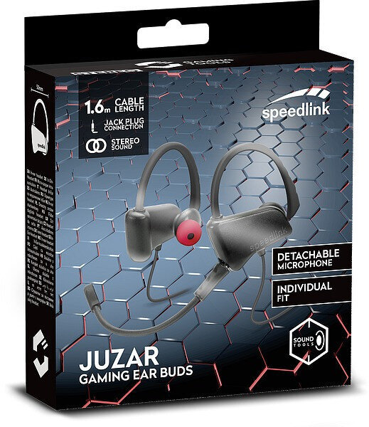 Speedlink headset Juzar Gaming Ear Buds (SL-860020-BKRD) kaina ir informacija | Ausinės | pigu.lt