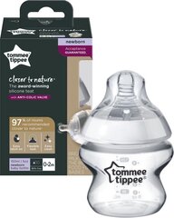 Buteliukas su žinduku Tommee Tippee Newborn, 150ml kaina ir informacija | Kūdikių indai, indeliai pienui ir įrankiai | pigu.lt