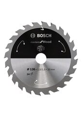 Пильный диск Bosch Standard, 160 мм цена и информация | Шлифовальные машины | pigu.lt