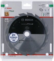Пильный диск Bosch, 190x30 мм цена и информация | Пилы, циркулярные станки | pigu.lt