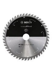 Diskinio pjūklo diskas medienai Bosch Standard kaina ir informacija | Šlifuokliai | pigu.lt