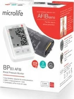 Microlife BP B3 AFIB kaina ir informacija | Kraujospūdžio matuokliai | pigu.lt