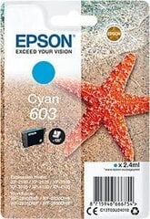 Suderinamas rašalo kasetė Epson 603: Spalva - Mėlyna kaina ir informacija | Kasetės rašaliniams spausdintuvams | pigu.lt