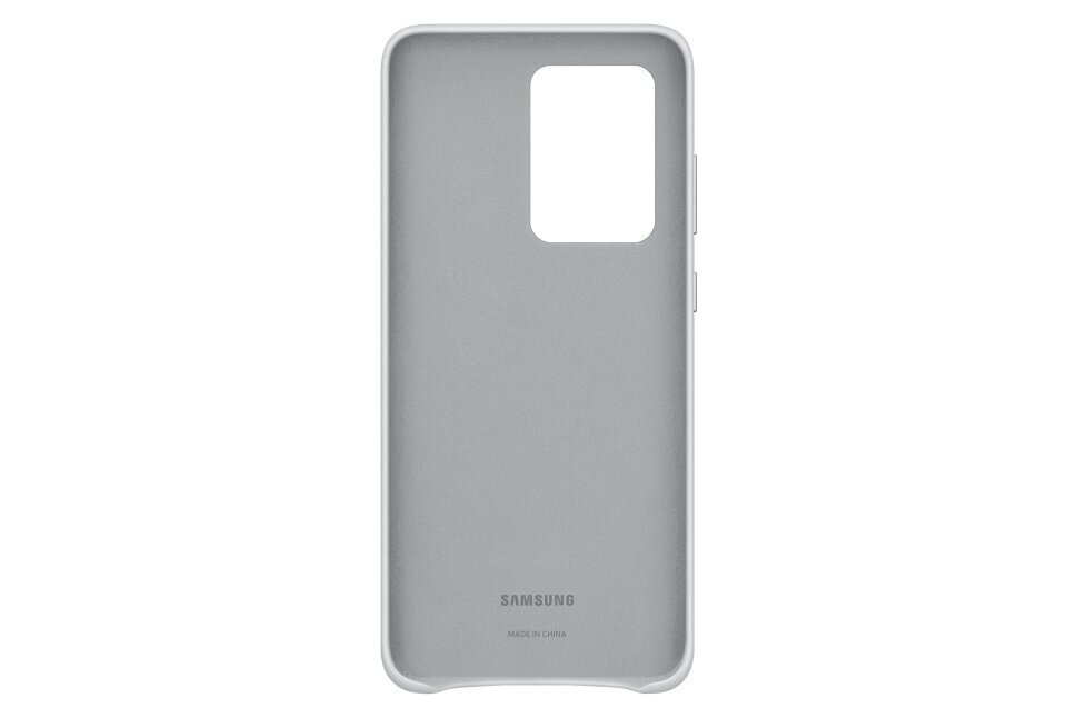 Samsung Ultra Hard-Cover Leather, skirtas Galaxy S20 Ultra, pilkas kaina ir informacija | Telefono dėklai | pigu.lt