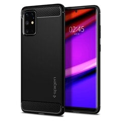 Telefono dėklas Spigen Rugged Armor Galaxy S20+ Plus Matte Black kaina ir informacija | Telefono dėklai | pigu.lt