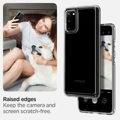 Telefono dėklas Spigen Ultra Hybrid Galaxy S20+ Plus Crystal Clear kaina ir informacija | Telefono dėklai | pigu.lt