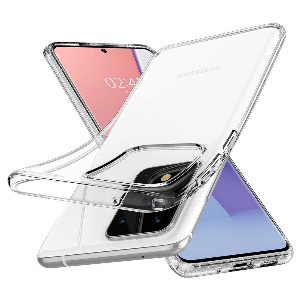 Dėklas Spigen Liquid Crystal skirtas Galaxy S20 Ultra, skaidri kaina ir informacija | Telefono dėklai | pigu.lt