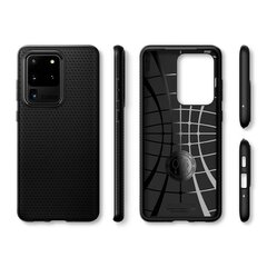 Spigen Liquid Air особо элегантный и прочный TPU чехол-крышка для Samsung Galaxy S20 Ultra (G988) Черный цена и информация | Чехлы для телефонов | pigu.lt