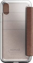 Nomad Nomad Folio Clear Leather Brown iPhone X / Xs цена и информация | Чехлы для телефонов | pigu.lt