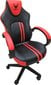 Žaidimų kėdė Omega Varr Slide, juoda/raudona kaina ir informacija | Biuro kėdės | pigu.lt
