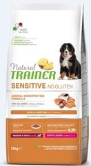 Natural Trainer Sensitive No Gluten для молодых щенков средних и крупных пород с утятиной 12кг цена и информация | Сухой корм для собак | pigu.lt