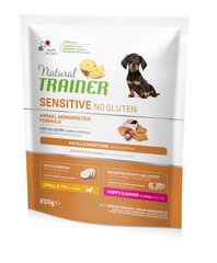 Natural Trainer Sensitive No Gluten mažų ir itin mažų veislių jauniems šuniukams su lašiša 0,8kg kaina ir informacija | Sausas maistas šunims | pigu.lt