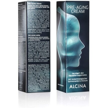 Veido kremas nuo raukšlių Alcina Pre-aging 50 ml kaina ir informacija | Veido kremai | pigu.lt