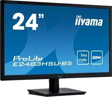 Iiyama E2483HSU-B5 цена и информация | Monitoriai | pigu.lt