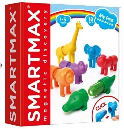 Magnetinis konstruktorius SmartMax My First Safari Animals kaina ir informacija | Konstruktoriai ir kaladėlės | pigu.lt