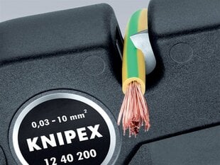 Профессиональные кусачки для снятия изоляции Knipex 12 40 200, 0.03-10 мм² цена и информация | Механические инструменты | pigu.lt