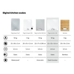 Электронные кухонные весы Page Comfort 400 цена и информация | Весы (кухонные) | pigu.lt