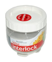 Indelis Interlock, 500 ml, užsukamas kaina ir informacija | Maisto saugojimo  indai | pigu.lt