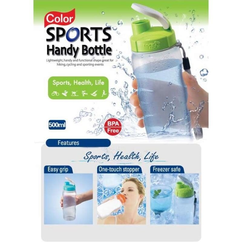 Gertuvė Color Sports, 500 ml, žalia kaina ir informacija | Gertuvės | pigu.lt