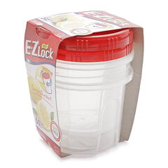Набор контейнеров для продуктов E.Z Lock 2шт. x 650 мл, закручиваемый цена и информация | Посуда для хранения еды | pigu.lt