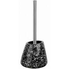 Tualeto šepetys Etna glitter juodas kaina ir informacija | Vonios kambario aksesuarai | pigu.lt