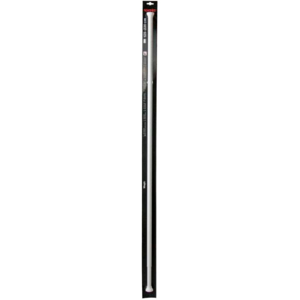 Dušo užuolaidų strypas Magic 125-220cm baltas aliuminis цена и информация | Vonios kambario aksesuarai | pigu.lt