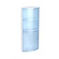 Kampinė vonios spintelė Tatay 4480100, mėlyna kaina ir informacija | Vonios spintelės | pigu.lt