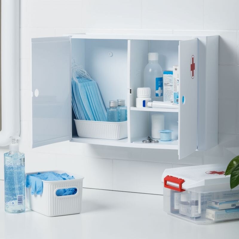 Horizontali vonios spintelė-vaistinėlė kaina ir informacija | Vonios spintelės | pigu.lt