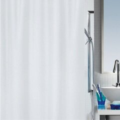 Dušo užuolaidos Primo 180x200cm baltos tekstilės kaina ir informacija | Vonios kambario aksesuarai | pigu.lt