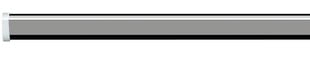 Dušo užuolaidų strypas Ova-Rondo 90x90cm sidabrinis aliuminis kaina ir informacija | Vonios kambario aksesuarai | pigu.lt