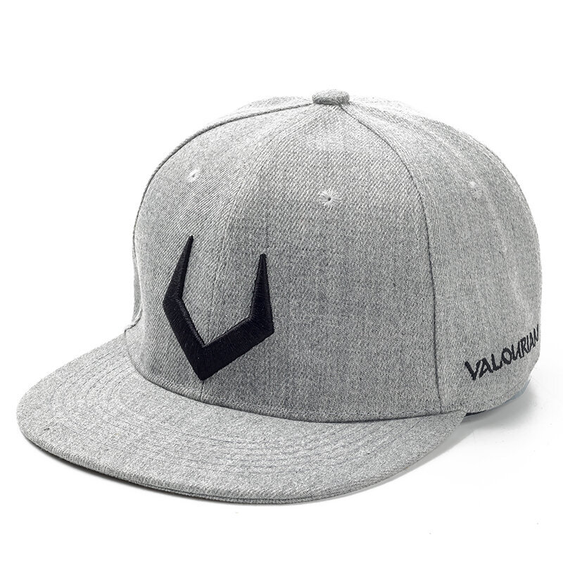 Kepurė su snapeliu "3D V", snapback, pilka kaina ir informacija | Vyriški šalikai, kepurės, pirštinės | pigu.lt