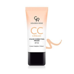 Spalvą koreguojantis veido kremas Golden Rose CC Cream SPF30 30 ml kaina ir informacija | Veido kremai | pigu.lt