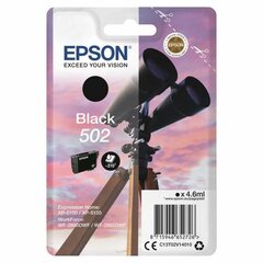 epson originalus rašalas c13t02v14020, t02v140, 502, juodas, 210p, 4,6ml, epson xp-5100, xp-5105, wf-2880dwf, wf2865dwf kaina ir informacija | Kasetės rašaliniams spausdintuvams | pigu.lt