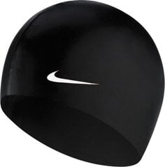 Plaukimo kepuraitė Nike Os Solid WM 93060-011, juoda kaina ir informacija | Plaukimo kepuraitės | pigu.lt