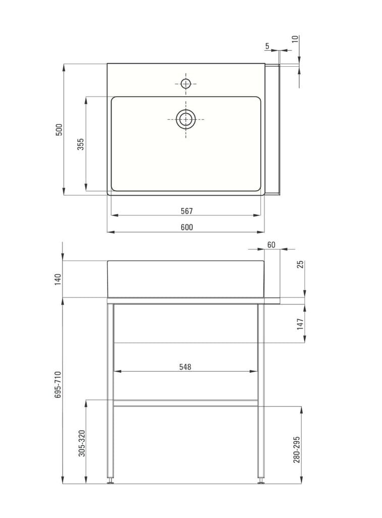 Deante praustuvas Temisto su pastatoma konsole CDTD6U6S, black mat/oak kaina ir informacija | Praustuvai | pigu.lt