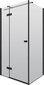 Deante dušo kabina Arnika 80, 90x100cm, black mat kaina ir informacija | Dušo kabinos | pigu.lt