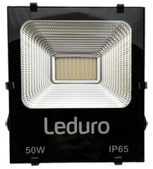 Прожектор LEDURO / потребляемая мощность 50 Вт / световой поток 6000 люмен 4500 K / угол луча 100 градусов 46551 цена и информация | Электрические лампы | pigu.lt