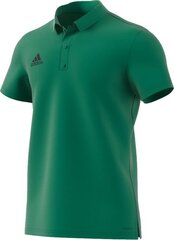 Мужская футболка Adidas Core 18 Polo, зеленая цена и информация | Футбольная форма и другие товары | pigu.lt